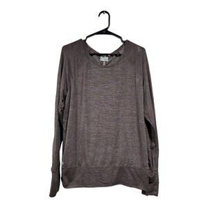 Athleta Odyssey Women's Pullover Top Dark Razzleberry Athletic Workout R…